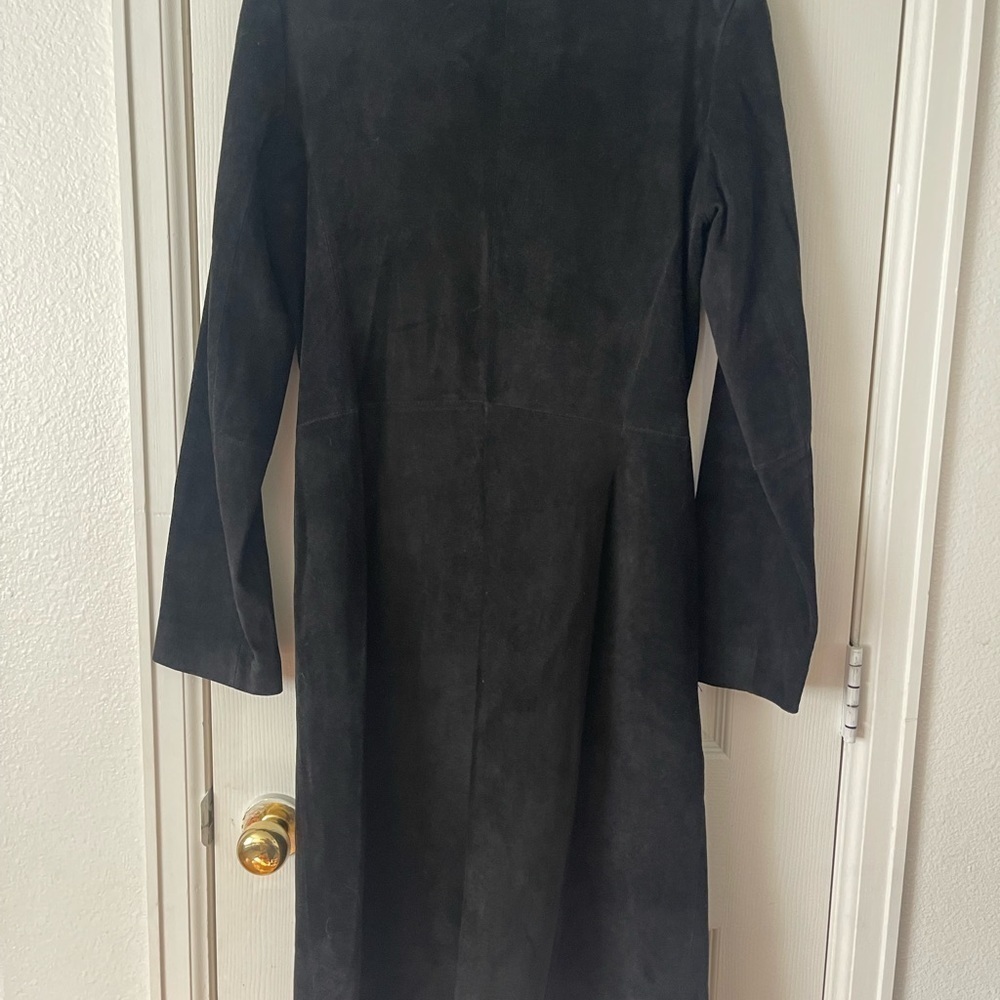 Margaret godfrey Women's Summer Ruffled Suede Coat - Picture 9 of 9